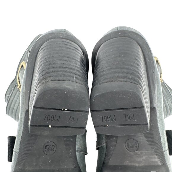 MIZ MOOZ Size 8 Gray Women Evan Leather Zippered Ankle Boots Booties - Picture 15 of 15